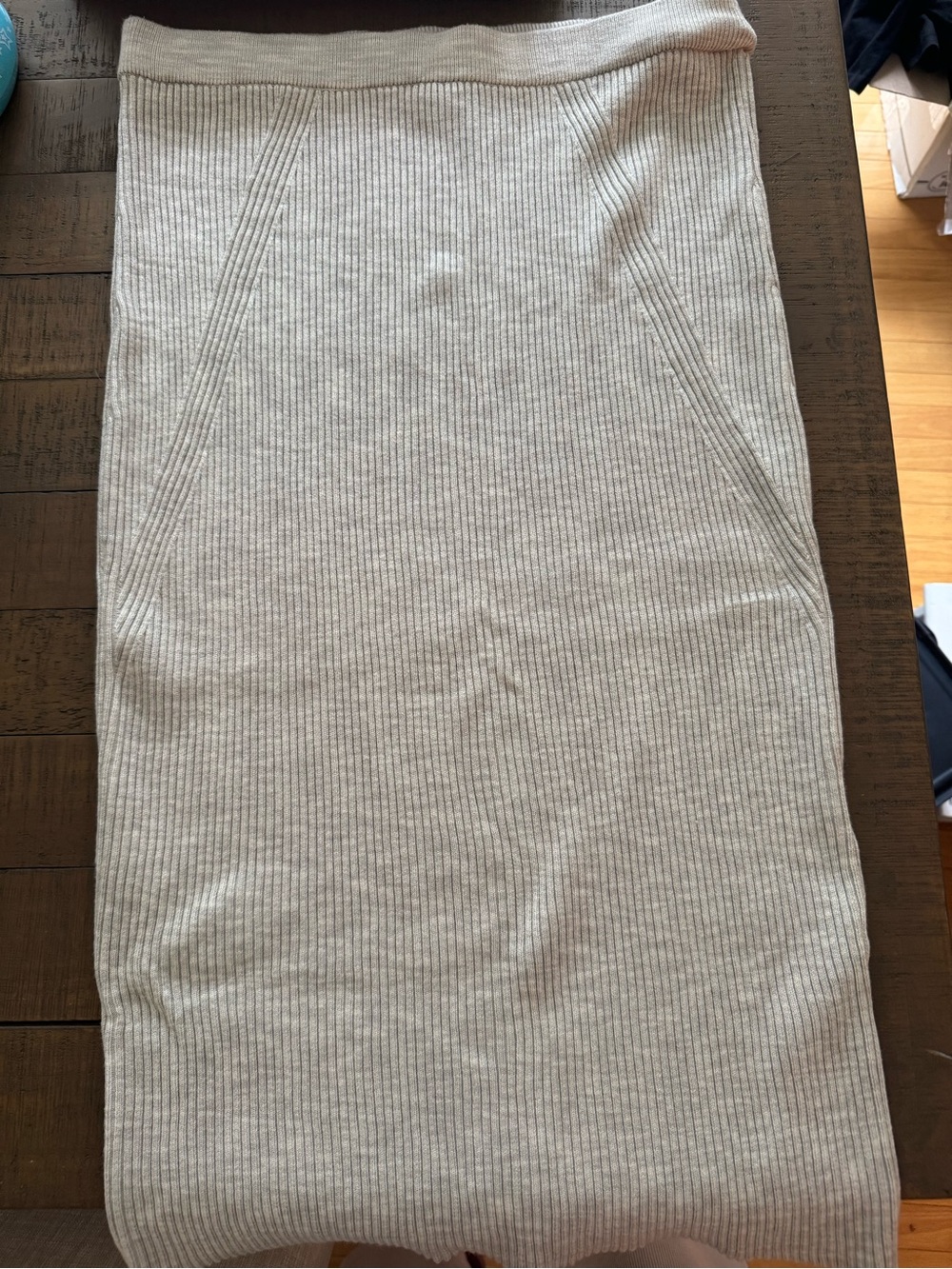 Abercrombie Ribbed Cream Skirt